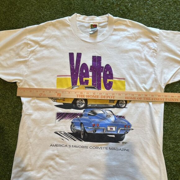 Vintage 90’s Single Stitch Vette Magazine Corvette White T Shirt Mens Size XL - Picture 4 of 14